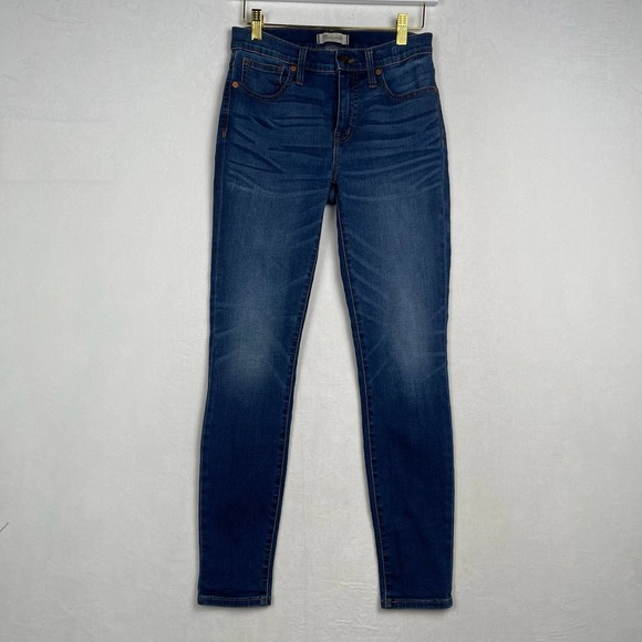 Madewell Denim 9" High Rise Skinny Jeans‎ with Stretch, SIZE 26 (Size 2) - Picture 1 of 15